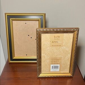 VTG Neoclassical Burnes of Boston Black Gold Picture Frame and Gold Wood Frame